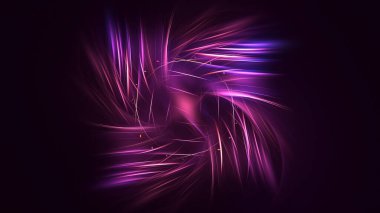 3B soyut renkli fraktal ışık arkaplanı oluşturma