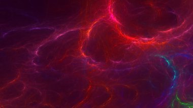 3B soyut renkli fraktal ışık arkaplanı oluşturma