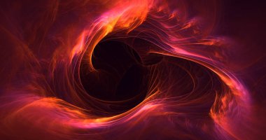 3B soyut renkli fraktal ışık arkaplanı oluşturma