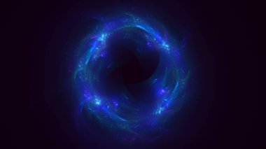 Soyut çok renkli fraktal ışık arkaplanı 3B görüntüleme