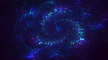 Soyut çok renkli fraktal ışık arkaplanı 3B görüntüleme