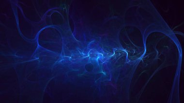 Soyut çok renkli fraktal ışık arkaplanı 3B görüntüleme