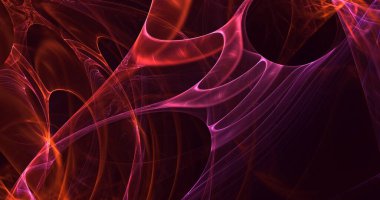 Soyut çok renkli fraktal ışık arkaplanı 3B görüntüleme