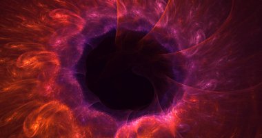 Soyut çok renkli fraktal ışık arkaplanı 3B görüntüleme