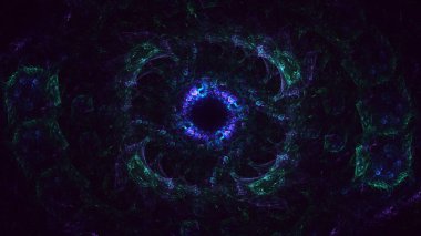 3B soyut yuvarlak ışık arkaplanı oluşturma