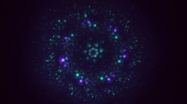 3B soyut yuvarlak ışık arkaplanı oluşturma