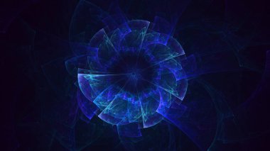 3B soyut yuvarlak ışık arkaplanı oluşturma