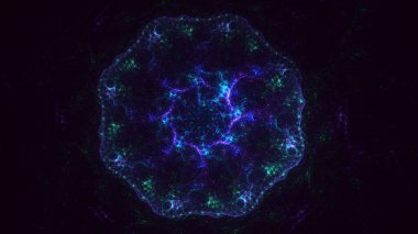 3B soyut yuvarlak ışık arkaplanı oluşturma