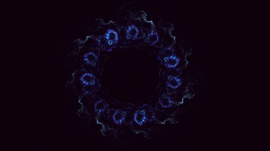 3B soyut yuvarlak ışık arkaplanı oluşturma