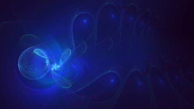 Soyut çok renkli fraktal ışık arkaplanı 3B görüntüleme