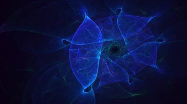 Soyut çok renkli fraktal ışık arkaplanı 3B görüntüleme