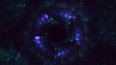 3B soyut yuvarlak ışık arkaplanı oluşturma