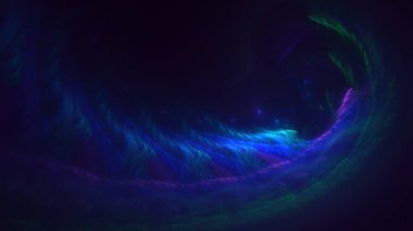 Soyut çok renkli fraktal ışık arkaplanı 3B görüntüleme
