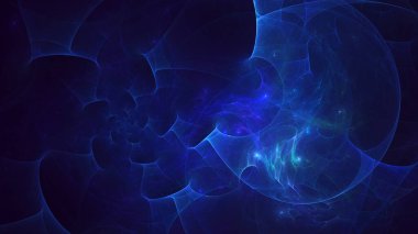 Soyut çok renkli fraktal ışık arkaplanı 3B görüntüleme