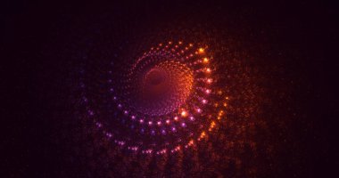 Soyut çok renkli fraktal ışık arkaplanı 3B görüntüleme