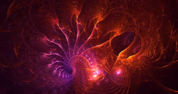 Απόδοση Αφηρημένο Πολύχρωμο Fractal Φόντο Φωτός — Φωτογραφία Αρχείου