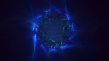 Soyut çok renkli fraktal ışık arkaplanı 3B görüntüleme