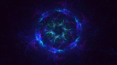 3B soyut yuvarlak ışık arkaplanı oluşturma