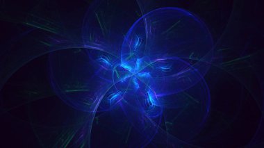 Soyut çok renkli fraktal ışık arkaplanı 3B görüntüleme