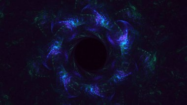 Soyut çok renkli fraktal ışık arkaplanı 3B görüntüleme