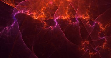 Soyut çok renkli fraktal ışık arkaplanı 3B görüntüleme