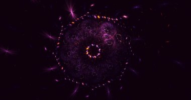 3B soyut yuvarlak ışık arkaplanı oluşturma