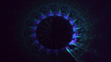 3B soyut yuvarlak ışık arkaplanı oluşturma