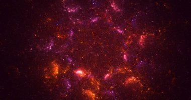 Soyut çok renkli fraktal ışık arkaplanı 3B görüntüleme