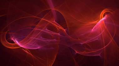 Soyut çok renkli fraktal ışık arkaplanı 3B görüntüleme