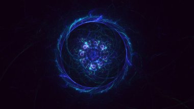 3B soyut yuvarlak ışık arkaplanı oluşturma