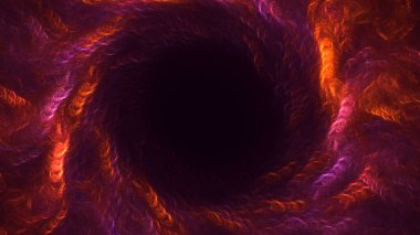 Soyut çok renkli fraktal ışık arkaplanı 3B görüntüleme