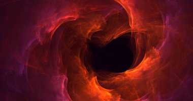 Soyut çok renkli fraktal ışık arkaplanı 3B görüntüleme