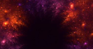 Soyut çok renkli fraktal ışık arkaplanı 3B görüntüleme