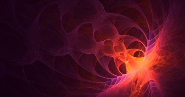 Soyut çok renkli fraktal ışık arkaplanı 3B görüntüleme