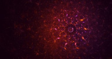 Soyut çok renkli fraktal ışık arkaplanı 3B görüntüleme