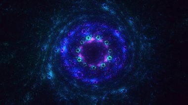 3B soyut yuvarlak ışık arkaplanı oluşturma