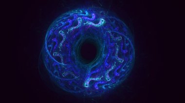 3B soyut yuvarlak ışık arkaplanı oluşturma