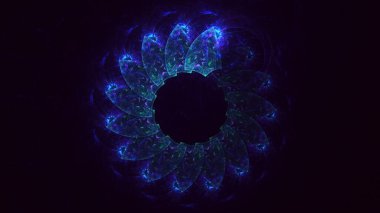 3B soyut yuvarlak ışık arkaplanı oluşturma