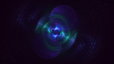 3B soyut yuvarlak ışık arkaplanı oluşturma