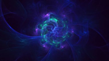 3B soyut yuvarlak ışık arkaplanı oluşturma