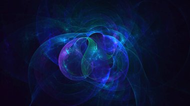 3B soyut renkli fraktal ışık arkaplanı oluşturma