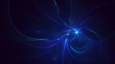 3B soyut renkli fraktal ışık arkaplanı oluşturma