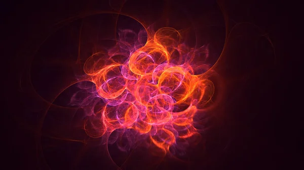 Rendering Abstract Colorful Fractal Light Background — Stock Photo, Image