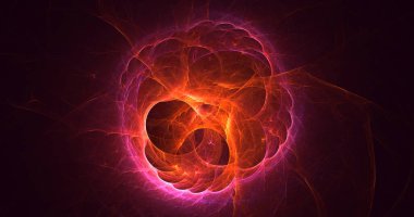 3B soyut yuvarlak ışık arkaplanı oluşturma