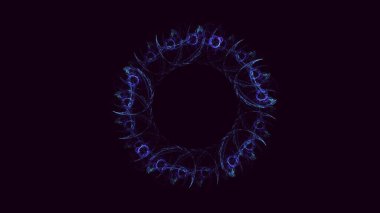 3B soyut yuvarlak ışık arkaplanı oluşturma