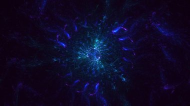 3B soyut yuvarlak ışık arkaplanı oluşturma