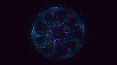 3B soyut yuvarlak ışık arkaplanı oluşturma