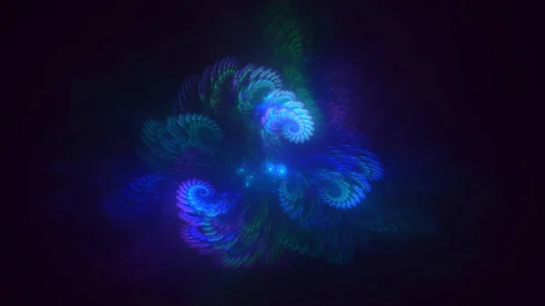 Рендеринга Абстрактного Багатокольорового Фрактального Світлого Фону — стокове фото