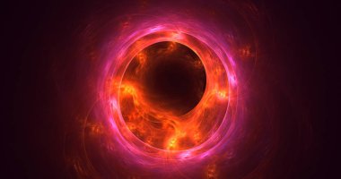 3B soyut renkli fraktal ışık arkaplanı oluşturma