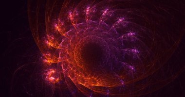 3B soyut yuvarlak ışık arkaplanı oluşturma